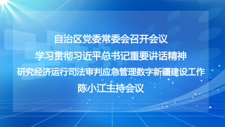 自治区党委常委会召开会议（2025年8月21日）
