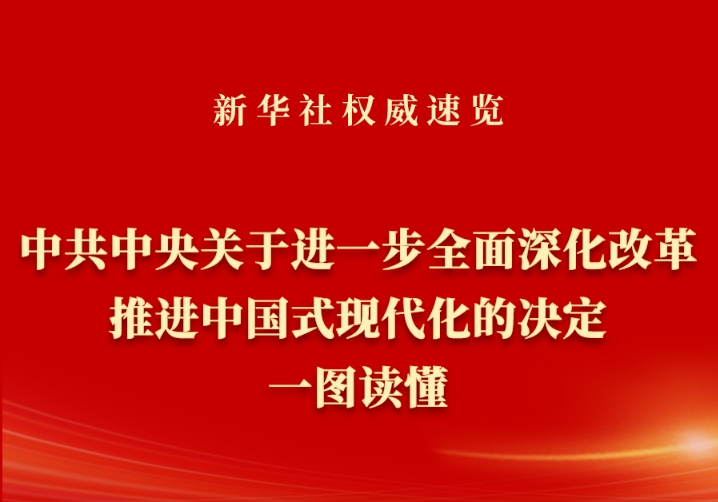 《中共中央关于进一步全面深化改革、推进中国式现代化的决定》一图读懂